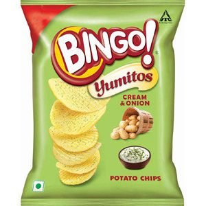 Bingo Yumitos - International Cream & Onion, 30.08 gm Pouch