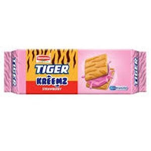 Britannia Tiger Cream Biscuits – Strawberry, 43gm Pouch
