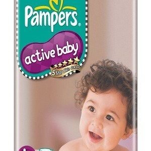 Pampers Active Baby Diapers – Large Size, 78 pcs Pouch