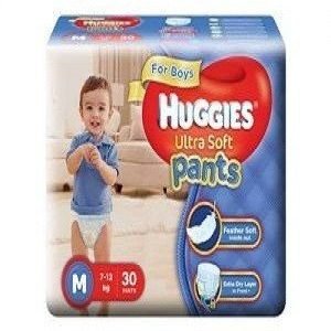 Huggies Ultra Soft Pants Boys Premium Diapers – Medium, 30 pcs