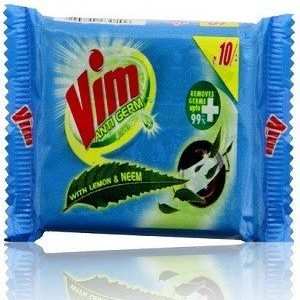 Vim Antigerm Dishwash Bar – Lemon & Neem, 125 gm