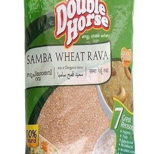 Double horse Samba Wheat – Rava, 500 gm Pouch