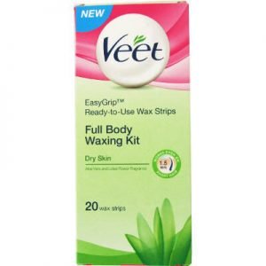 Veet Full Body Waxing Kit Dry Skin 20 Strips