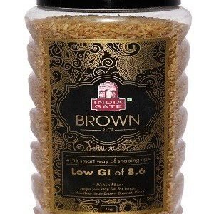 India Gate Rice – Brown, 1 kg Jar