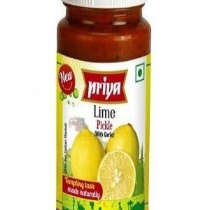 Priya Pickle - Lime (Without Garlic), 300 gm Bottle