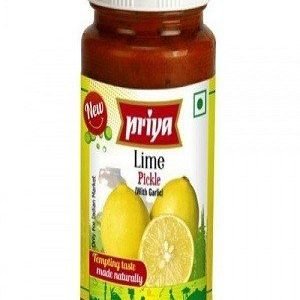 Priya Pickle – Lime (Without Garlic), 300 gm Bottle