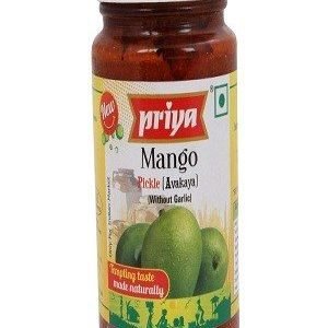 Priya Pickle – Mango Ginger (Without Garlic), 300 gm Bottle