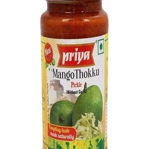 Priya Pickle – Mango Thokku (Without Garlic), 300 gm Bottle