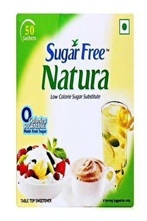 Sugar free Natura Sweetener Sachets 50 pieces Sugar free Natura ...