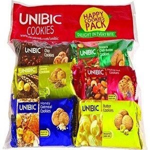 Unibic Cookies – Assorted Pack, 450 gm Pouch ( Pack of 6 )