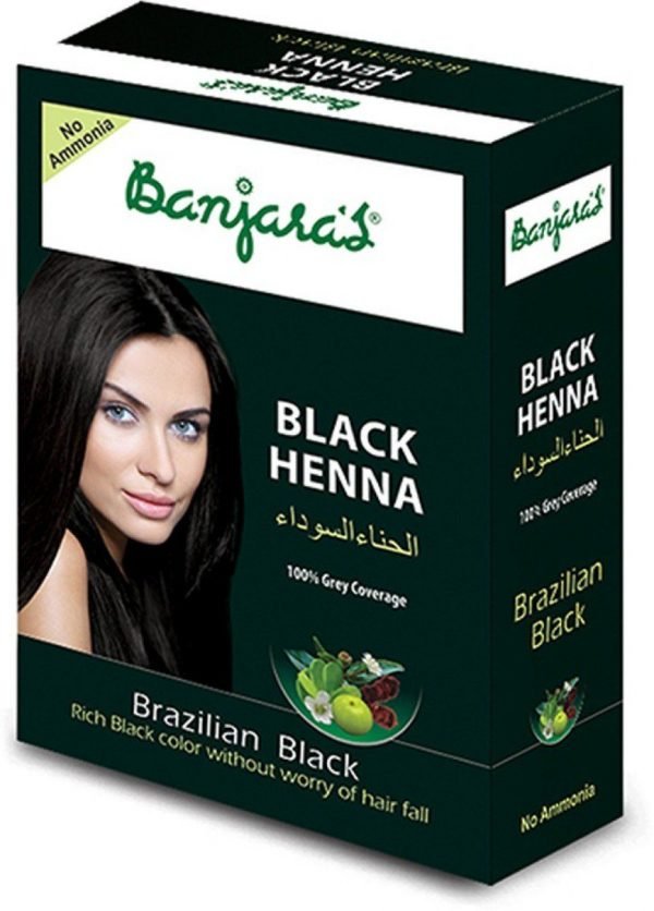 Banjara’s Black Henna Brazilian 54 Grams Carton