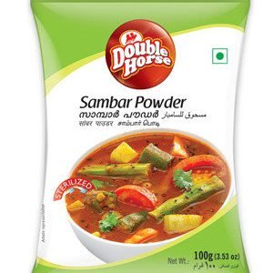 Double horse Powder – Sambar, 100 gm Pouch