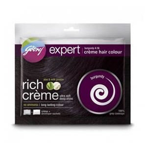 Godrej Expert Rich Crame Hair Colour Burgundy No 4.16 20 Grams Plus 20 Ml