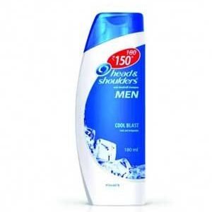 Head And Shoulder Anti Dandruff Shampoo And Cool Blast For Men 340 Ml Bottle