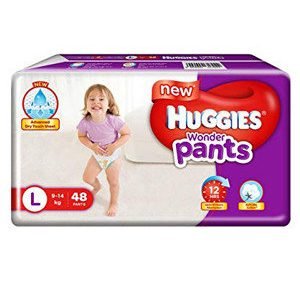 Huggies Diapers - Large Size, Wonder Pants, 48 pcs