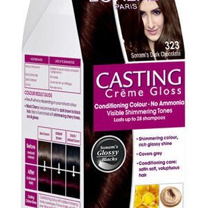 Loreal Paris Casting Creme Gloss Sonams Dark Chocolate 323 87.5 Plus 72 Ml Carton