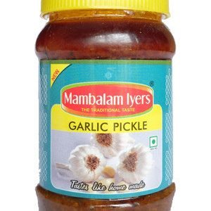 Mambalam Iyers Pickle – Garlic, 200 gm Bottle