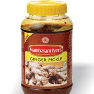 Mambalam Iyers Pickle – Ginger, 200 gm Bottle