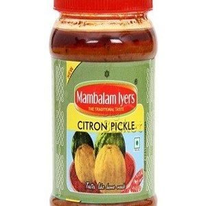 Mambalam Iyers Pickle – Citron, 200 gm Bottle