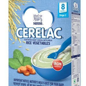 Nestle Cerelac - Rice Vegetables (Stage 2), 300 gm Carton