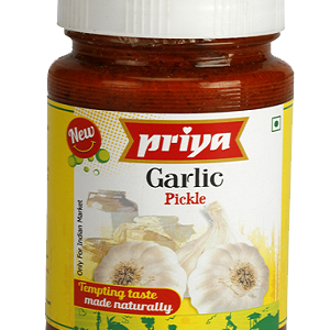 Priya Pickle - Garlic, 300 gm Bottle