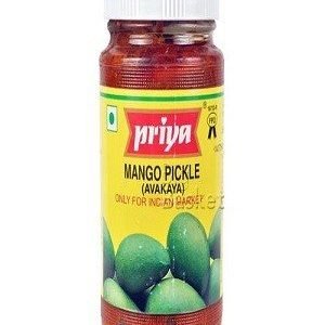 Priya Pickle – Mango Avakaya (With Garlic), 500 gm Bottle