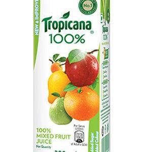 Tropicana 100 Percent Juice Mixed Fruit 200 Ml Tetra