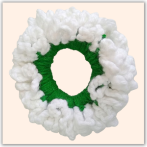 Handmade Crochet Gajra Hair Bun Scrunchie