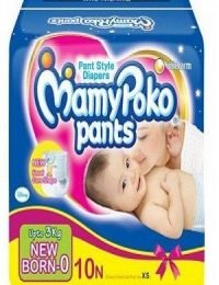 Mamypoko Pants – For New Born, Upto 3 kg, 10 pcs