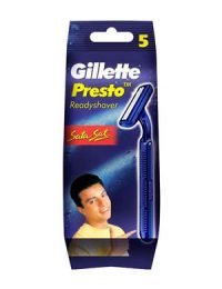 Gillette Ready Shaver Presto 5 Pcs Pouch
